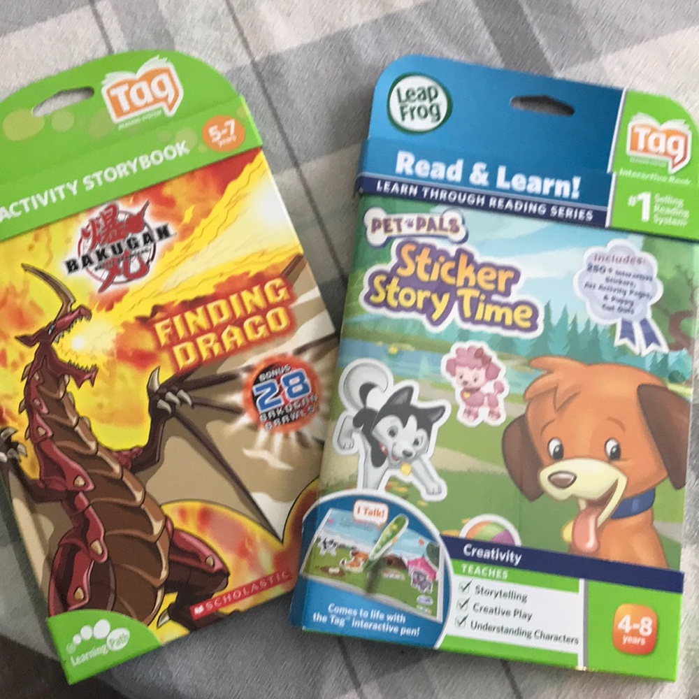 - 2 Leap Frog Tag Books